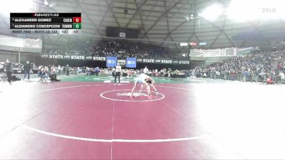 Boys 2A 132 lbs 7th Place Match - Alejandro Concepcion, Tumwater vs Alexander Gomez, Chief Sealth