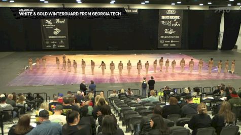 White & Gold Winterguard from Georgia Tech "Atlanta GA" at 2025 WGI Guard World Championships