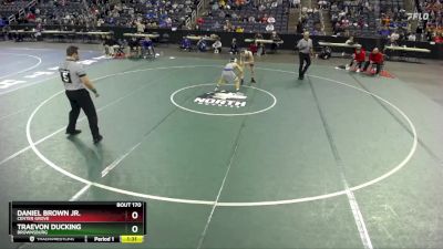 106 lbs Semifinal - Traevon Ducking, Brownsburg vs Daniel Brown Jr., Center Grove