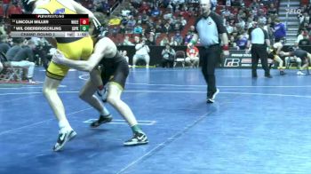 3A-138 lbs Champ. Round 2 - Wil Oberbroeckling, Southeast Polk vs Lincoln Miller, Waukee