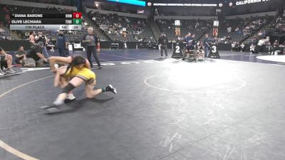115 lbs 7th Place - Diana Barone, Birmingham (LA) vs Olive Lechiara, Temecula Valley (SS)