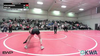 91 lbs Rr Rnd 1 - Kylie Stanhope, Sallisaw Takedown Club vs Sara Lee, Sallisaw Takedown Club