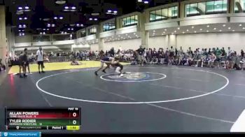 132 lbs Placement (16 Team) - Allan Powers, Terre Haute Blue vs Tyler Rodier, Hernando Wrestling