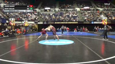 285 lbs Prelim - Owen Reber, Alvernia vs Rory Nolan, Norwich