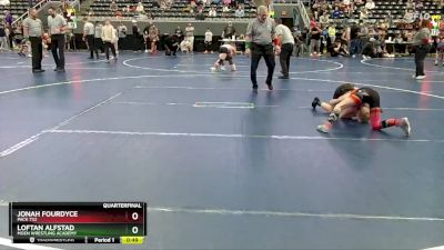 75 lbs Quarterfinal - Loftan Alfstad, Moen Wrestling Academy vs Jonah Fourdyce, Pack 732