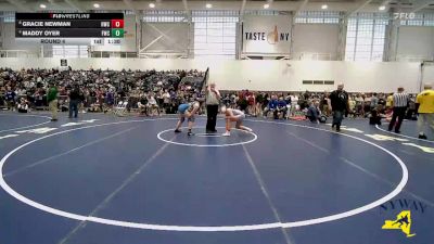 138 lbs Round 4 - Maddy Oyer, Franklinville Wrestling Club vs Gracie Newman, Homer Wrestling Club