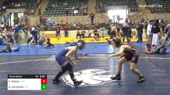 88 lbs Consolation - Kamdyn Nipper, Unattached vs Graysen Carpenter, Trion Mat Dogs