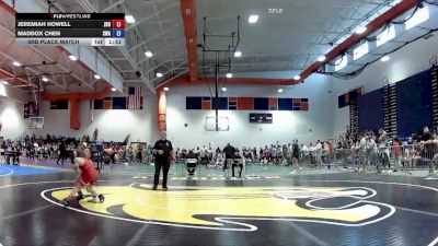 67 lbs 3rd Place Match - Maddox Chen, Scanlan Wrestling Academy vs Jeremiah Howell, Jr Big Orange