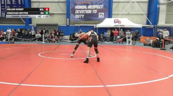 165 lbs Champ. Round 1 - Jonathan Neypes, Norwich vs Kellen Horst, Wesleyan (ct)