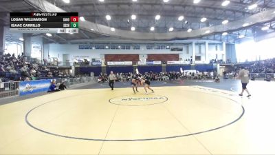 152 lbs Round 2 (3 Team) - Isaac Carrillo, Saratoga Springs Sr HS vs Logan Williamson, Sachem North