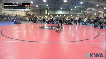 90 lbs Semifinal - Kenneth Bertron, Unattached vs Jaxon Hines, Comanche Takedown Club