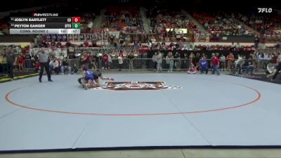 120 lbs Cons. Round 2 - Joslyn Bartlett, Colby HS vs Peyton Ganger, Santa Fe Trail Hs