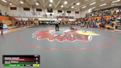 91-93 lbs Round 1 - Doug Dewald, Sheridan vs Mason Haslem, Rocky Mountain Middle School