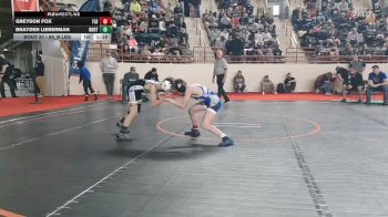 85_B lbs Round Of 64 - Greyson Fox, Flb vs Brayden Lieberman, Northampton
