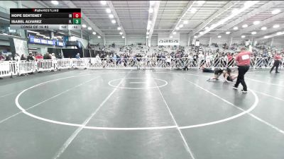 120 lbs Consi Of 16 #2 - Hope Senteney, IN vs Isabel Alvarez, FL