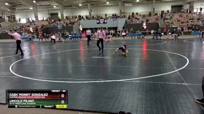 60 lbs Champ. Round 1 - Cash `Money` Gonzalez, Clinton Dragon Youth Wrestling vs Lincoln Pilant, Elite Wrestling Academy