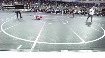 60 lbs Consi Of 4 - Hunter Wells, Claremore WC vs Liam Wickliffe, Olathe Raptors WC