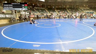 100 lbs 5th Place - Tajuan Davis, Team Tulsa Wrestling Club vs Colter Frain, Powerhouse Wrestling Club