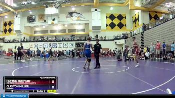 149 lbs Quarterfinal - Peyton Hornsby, Contenders Wrestling Academy vs Clayton Miller, Indiana