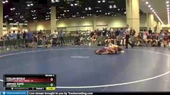 160 lbs Round 2 (10 Team) - Collin Bogle, Land O` Lakes Wild Things vs Arman Sams, STL Orange