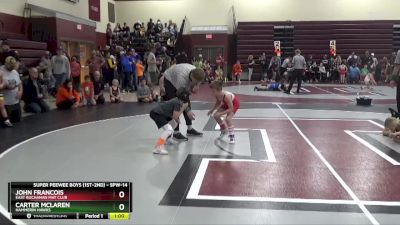 SPW-14 lbs Semifinal - John Francois, East Buchanan Mat Club vs Carter McLaren, Hammerin Hawks