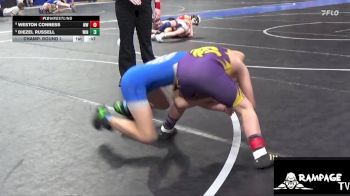 95 lbs Champ. Round 1 - Diezel Russell, Winfield vs Weston Conness, Wakeeney WC