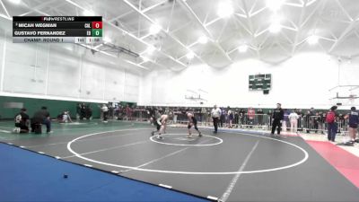 138 lbs Champ. Round 1 - Gustavo Fernandez, El Dorado (Placentia) vs Micah Wegman, Calabasas