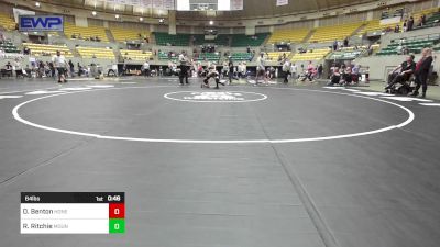 64 lbs Final - Oakes Benton, Honey Badger Wrestling Club vs Rocco Ritchie, Mountain Home Flyers Youth Wrestling Club