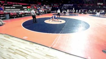 3A 138 lbs Champ. Round 1 - Joseph Knackstedt, Oak Park (O.P.-River Forest) vs Brady Ritter, Orland Park (Sandburg)