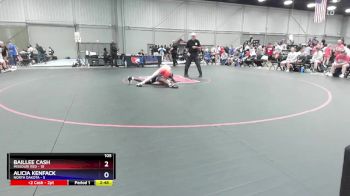 105 lbs Round 2 (8 Team) - Baillee Cash, Missouri Red vs Alicia Kenfack, North Dakota