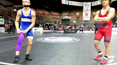 All Cadet Boys Freestyle Lower - 132 lbs Cons. Round 4 - Christian Ripa, No Mercy Wrestling Club vs Dylan Matthews, Shasta High School Wrestling