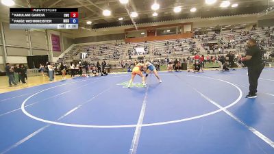 65 kg Cons. Sub-semis - Kaiulani Garcia, Cowgirls Wrestling Club vs Paige Wehrmeister, Missouri