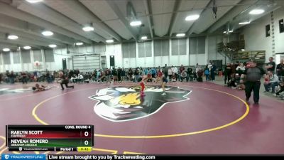 110 lbs Cons. Round 4 - Raelyn Scott, Chatfield vs Neveah Romero, Abraham Lincoln