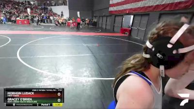 125 lbs Cons. Round 3 - Gracey O`Brien, New Lisbon Youth Wrestling vs Morhgin Ludack, First There