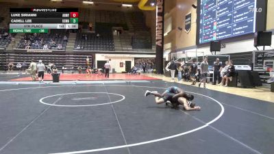 125 lbs 5th Place - Luke Sirianni, Army vs Cadell Lee, Usmaps