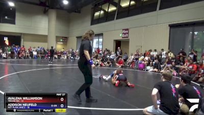 92 lbs Round 1 (6 Team) - Avalena Williamson, Trojan WA vs Addison Neufeld, Not Plain Jane`s