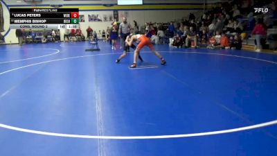 106 lbs Cons. Round 2 - Lucas Peters, West Delaware, Manchester vs Memphis Bishop, Benton Community