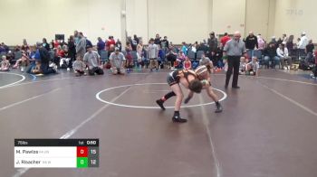 75 lbs Rr Rnd 1 - Marino Pawlos, Undisputed K-4 vs John Risacher, Warrior RTC K-4