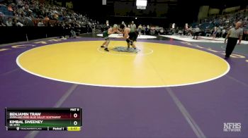 5A - 285 lbs Cons. Round 2 - Benjamin Traw, Overland Park-Blue Valley Southwest vs Kimbal Sweeney, De Soto