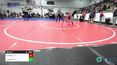 58-62 lbs Rr Rnd 1 - Riley Keim, Wagoner Takedown Club vs Liliana Guerrero, Brushy Wrestling Club