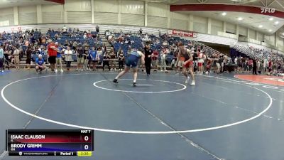 175 lbs Cons. Round 2 - Isaac Clauson, IL vs Brody Grimm, OH