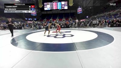 113 lbs Cons. Quarters - Cason Craft, OK vs Koa DeLoach, FL