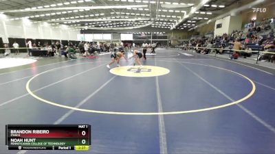 141 lbs Champ. Round 2 - Noah Hunt, Pennsylvania College Of Technology vs Brandon Ribeiro, Ithaca