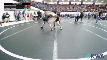74 lbs Rr Rnd 1 - Violet Mayfield, Madill Takedown vs Whitlee Combs, Cowboy Wrestling Club