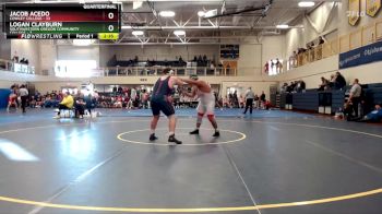 285 lbs Quarterfinals (16 Team) - Logan Clayburn, Southwestern Oregon Community College vs Jacob Acedo, Cowley College