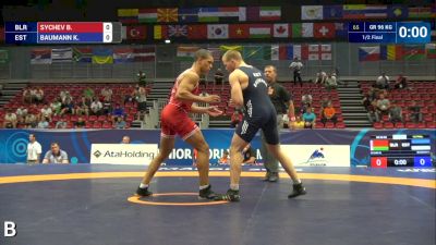 96 kg Semifinal - B Sychev, BLR vs K Baumann, EST
