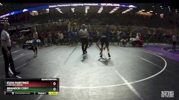 2A 152 lbs Quarterfinal - Evan Martinez, Lakeland Senior vs Brandon Cody, Jesuit
