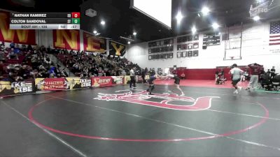 126 lbs Cons. Round 3 - Colton Sandoval, South Torrance vs Nathan Ramirez, San Dimas