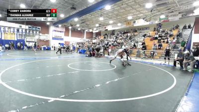 150 lbs 3rd Place Match - Corey Zamora, Alta Loma vs Thomas Alvarez, Mayfair
