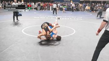 D 1 132 lbs Quarterfinal - Braden Sellers, Fontainebleau vs Rylan Gnann, Live Oak